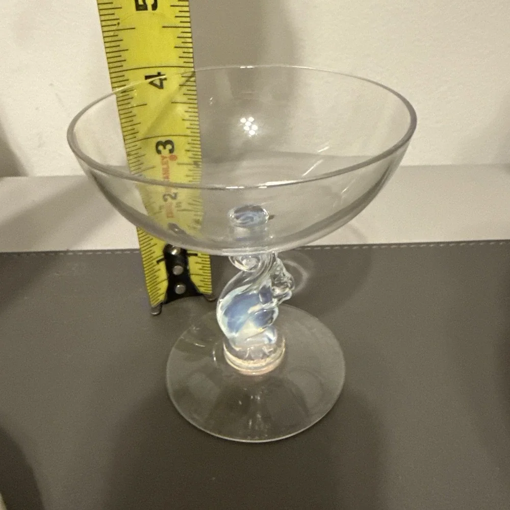 Douglas Nash for Libbey Glass Silhouette Figural Squirrel Stem Goblet Clear